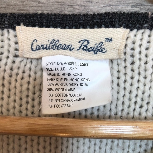 Vintage Cozy Knit Wool Floral Embroidered Country Cottagecore Cardigan Small - Picture 3 of 10